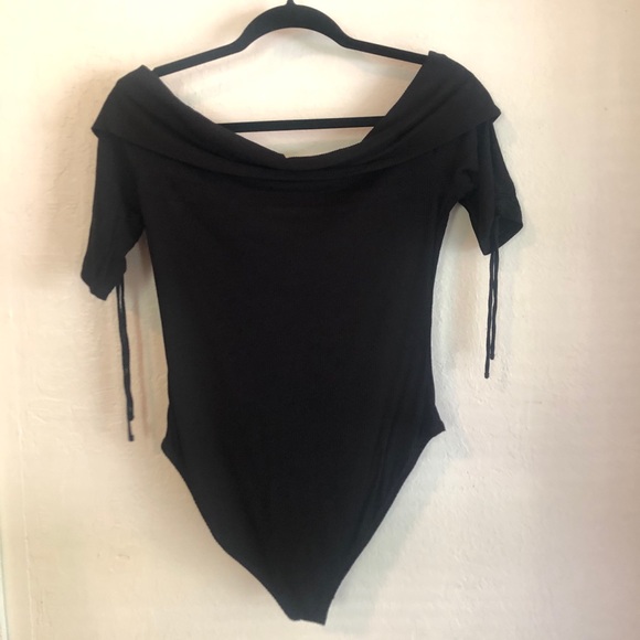 Topshop Tops - TOPSHOP Off the shoulder leotard Topshop Tops - TOPSHOP Off the shoulder leotard